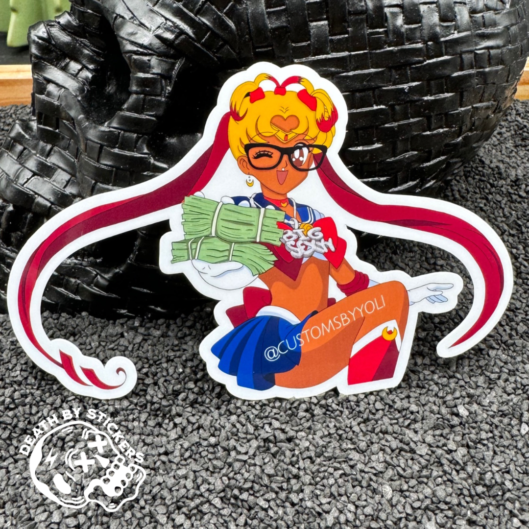 White Vinyl Stickers From Your Design