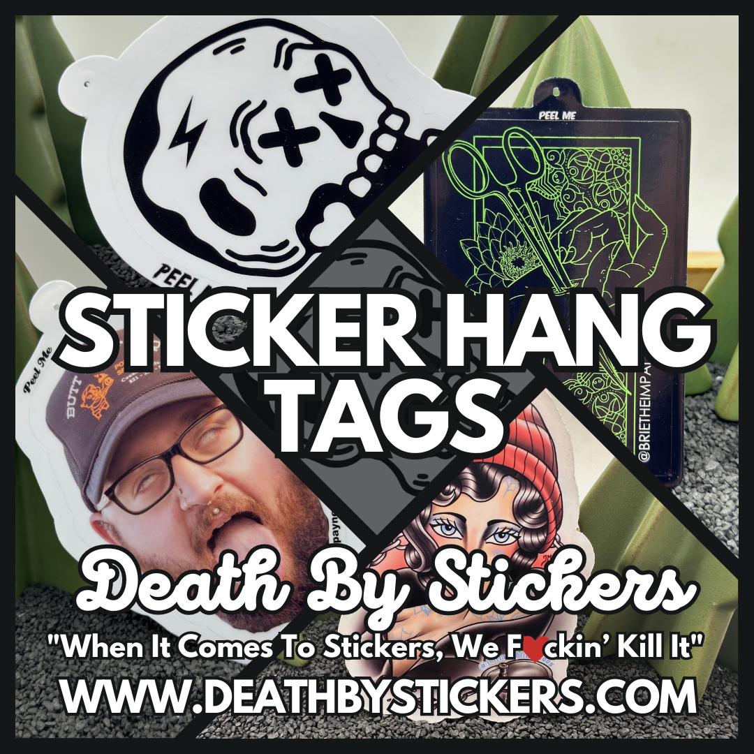 Custom Hang Tag Stickers from Your Design!