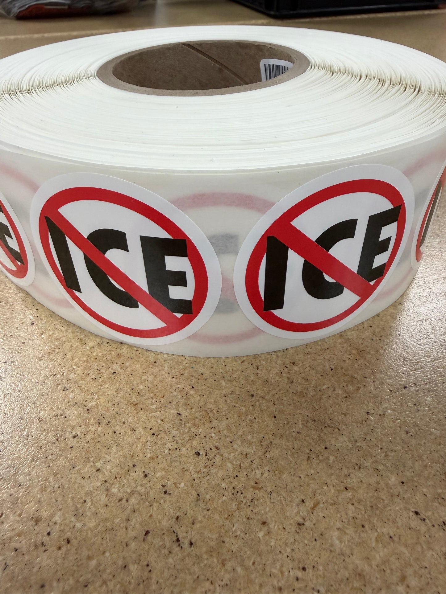 Roll of 50 “Iced Beverages” Labels