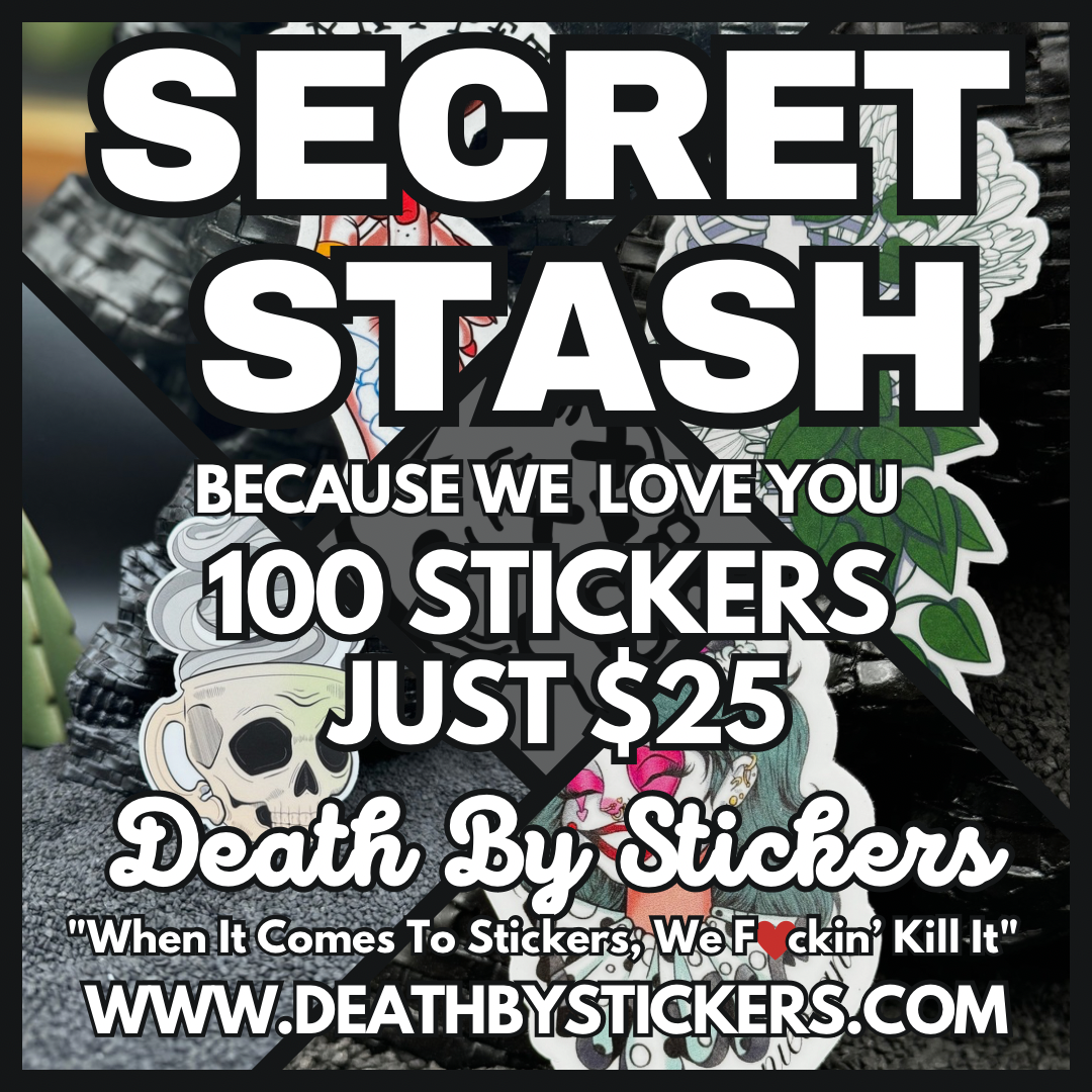 SECRET STASH: 100 Stickers for $25 - Manual Upload