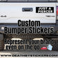 Custom Bumper Stickers From Your Design