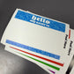 Black Eggshell Hello Labels (50 Pack)