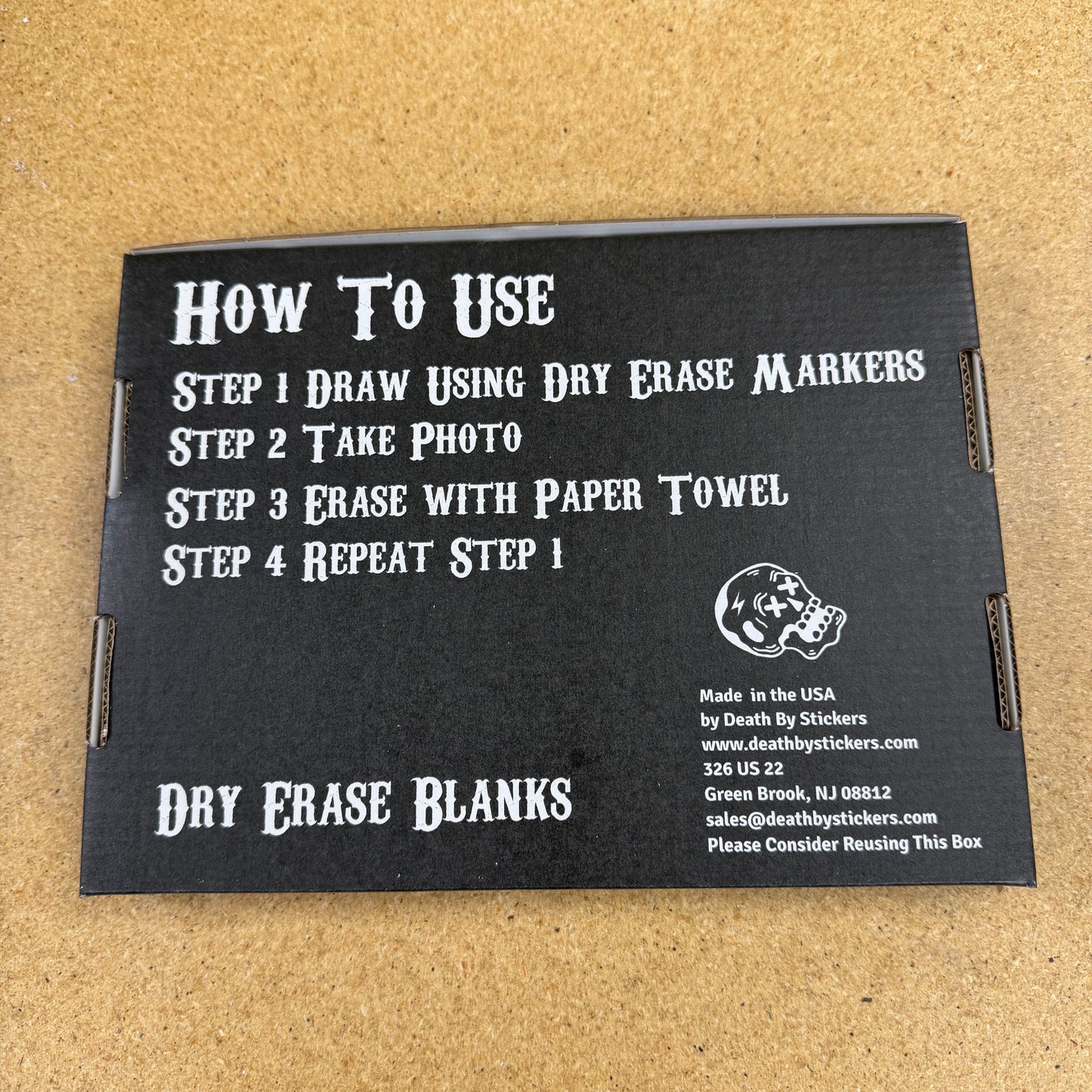 Dry Erase Slaps! With Markers!