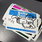 Black Eggshell Hello Labels (50 Pack)