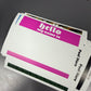 Black Eggshell Hello Labels (50 Pack)