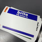 Black Eggshell Hello Labels (50 Pack)