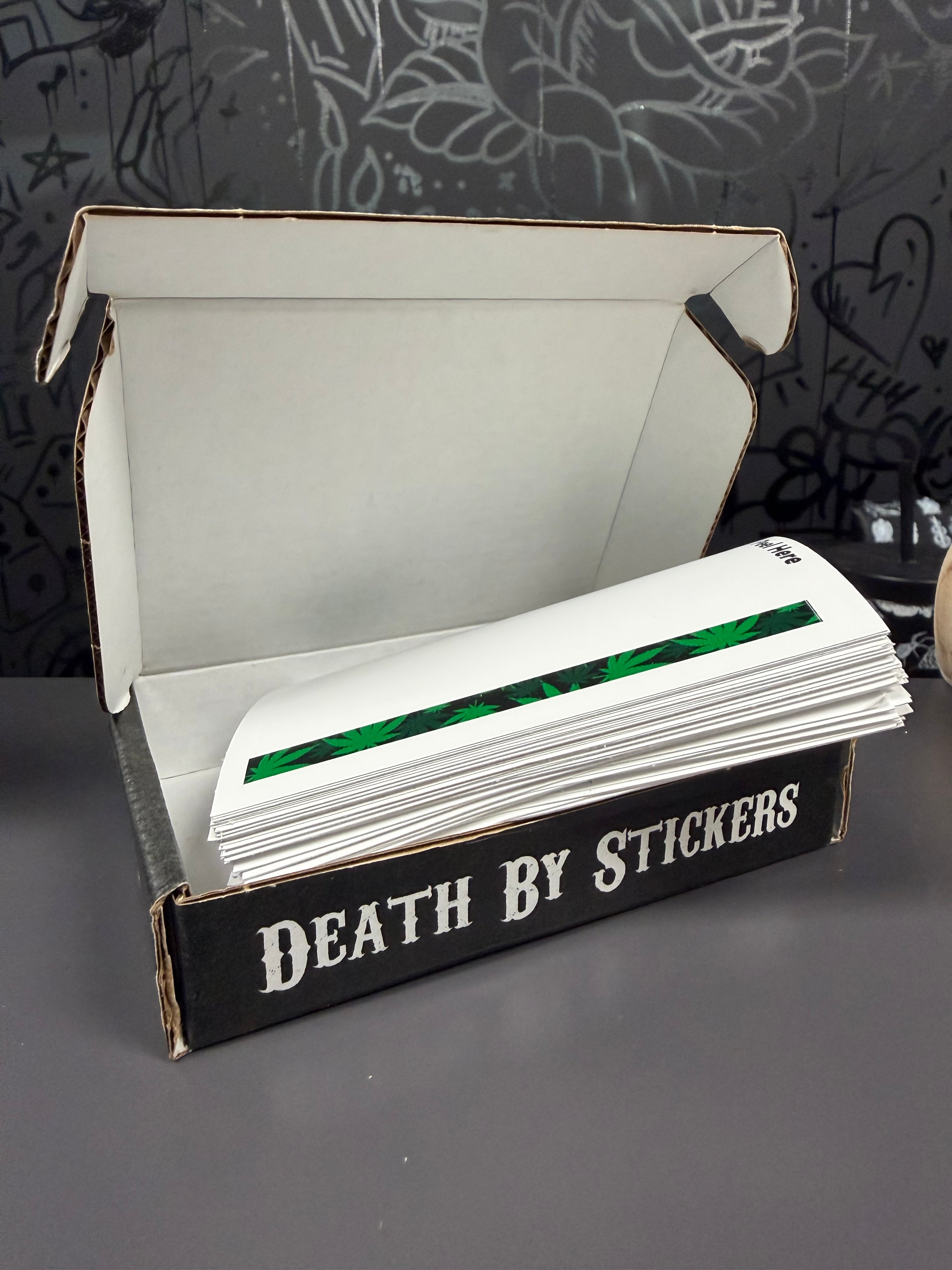 は*る様 DEATH LABEL BLACKFLAG 25-26 151cm Black Eggshell Hello Labels (50 Pack) – Death By Stickers