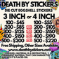 Die Cut Eggshell Stickers