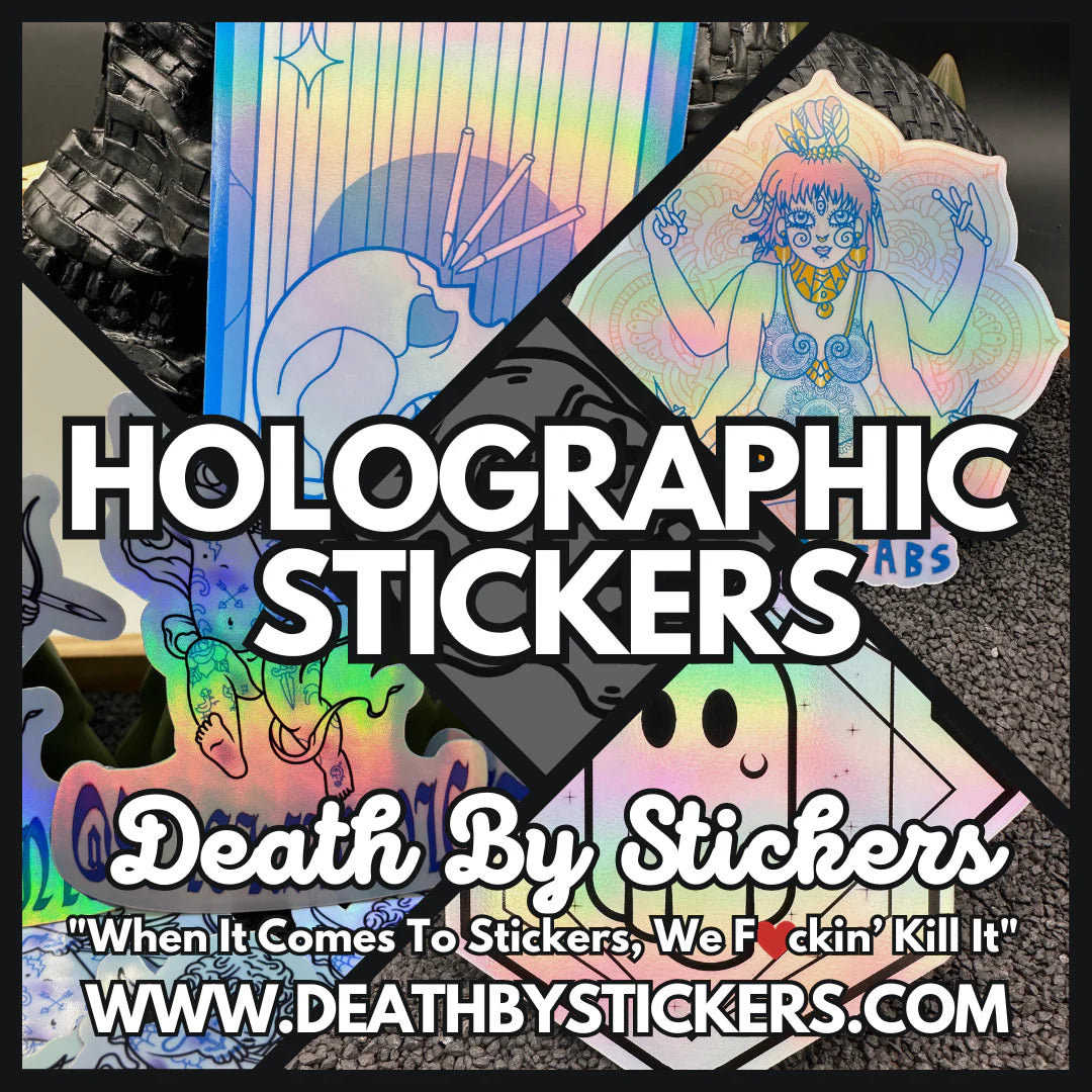 Holographic Vinyl Stickers From Your Design – Death By Stickers