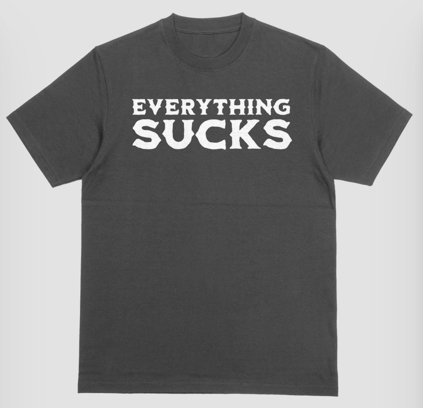 Official Death By Stickers “Everything Sucks” Shirt