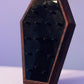 Walnut and Acrylic Coffin Shaped Body Jewelry Display