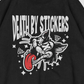 Death By Stickers "Cat Attack" T-Shirt or Crew Neck Sweatshirt