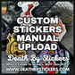 Custom Stickers From Your Design Uploaded Manually