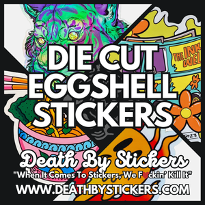 Die Cut Eggshell Stickers