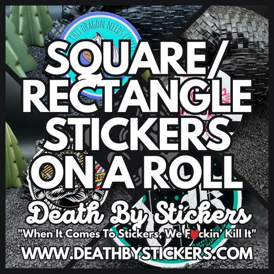 Custom Square or Rectangle Product Labels on a Roll