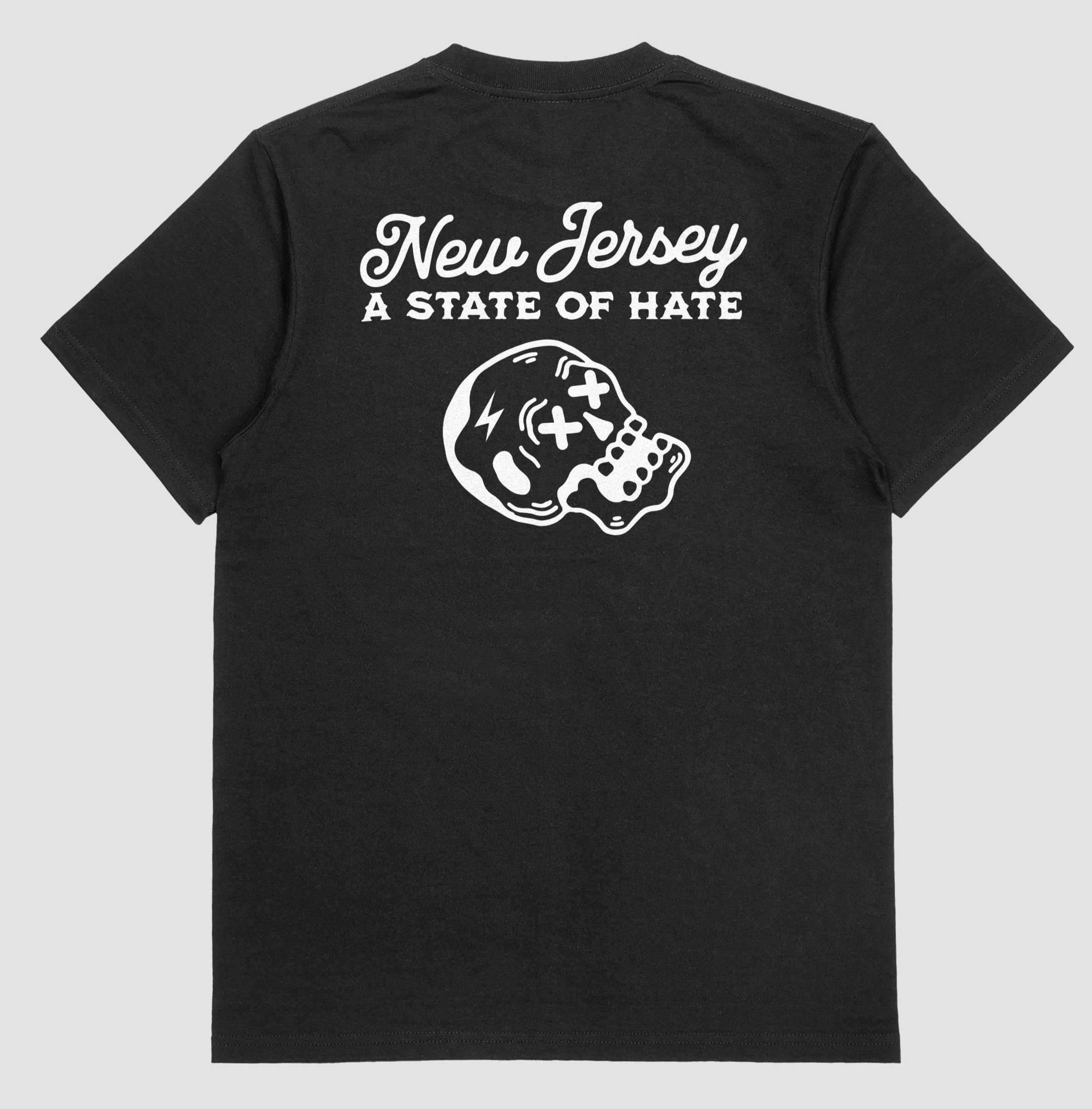 New Jersey A State of Hate Shirt or Hoodie Death By Stickers