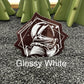 White Vinyl Stickers From Your Design